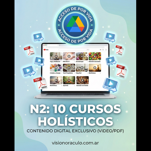 N2: 10 CURSOS HOLÍSTICOS DIGITALES, BIBLIOTECA DE CONTENIDOS HOLISTICOS