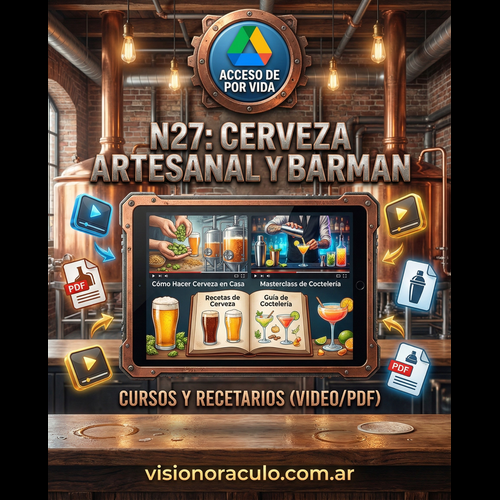 N27: FABRICACION DE CERVEZA ARTESANAL, BARMAN, BARTENDER Y BARISTA