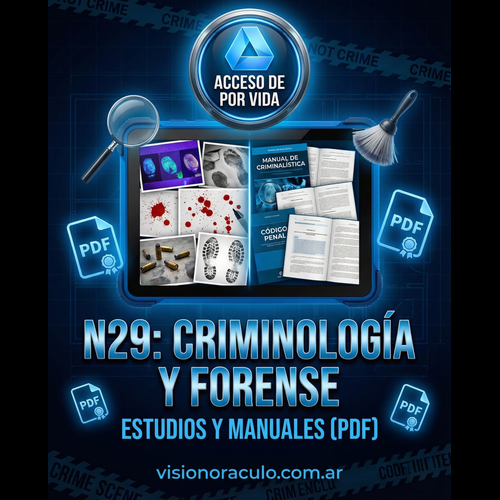 N29: CRIMINOLOGÍA Y CRIMINALISTICA