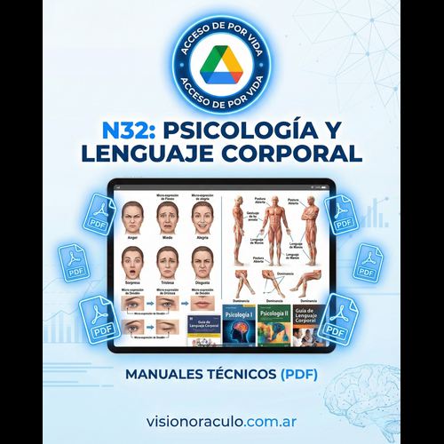 N32: MEGA PACK PSICOLOGIA I y II + LIBROS DE LENGUAJE CORPORAL