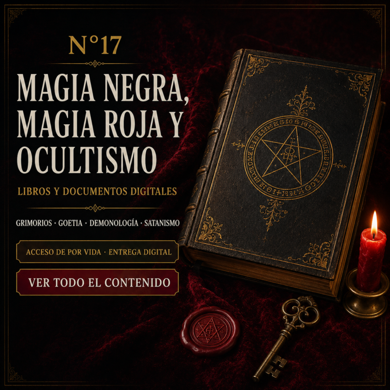 N17: LIBROS SOBRE MAGIA NEGRA, ROJA, OCULTISMO Y SATANISMO