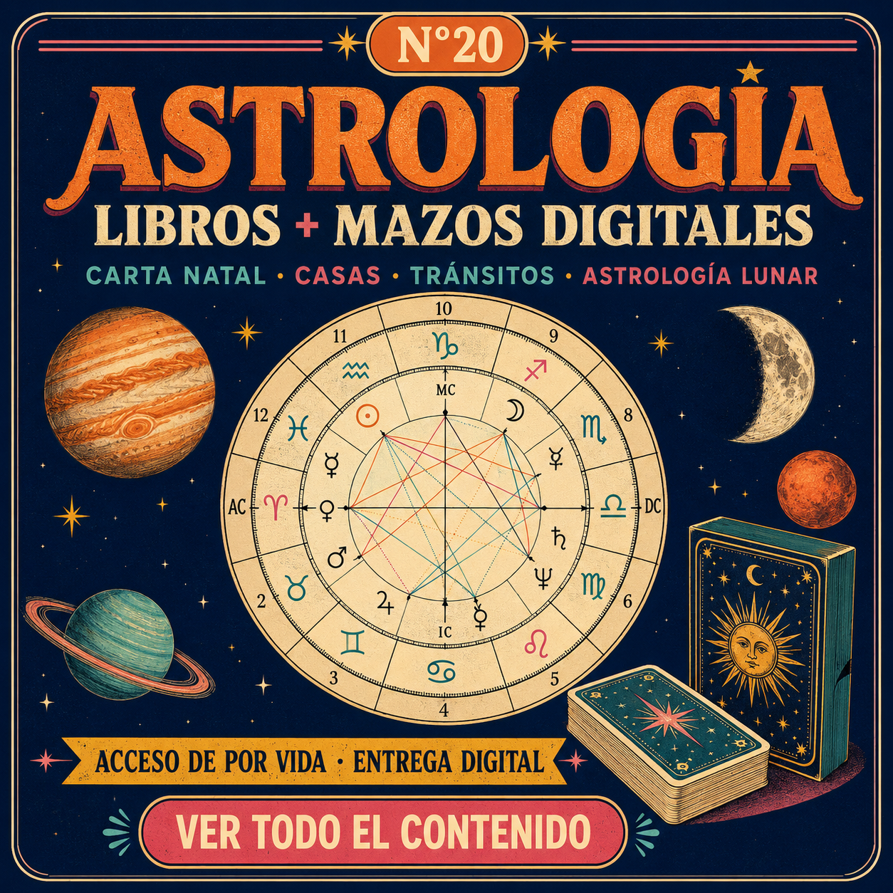 N20: LIBROS Y MAZOS DE ASTROLOGÍA