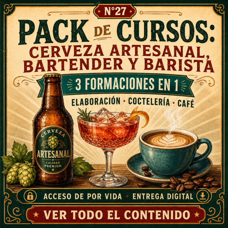 N27: FABRICACION DE CERVEZA ARTESANAL, BARMAN, BARTENDER Y BARISTA