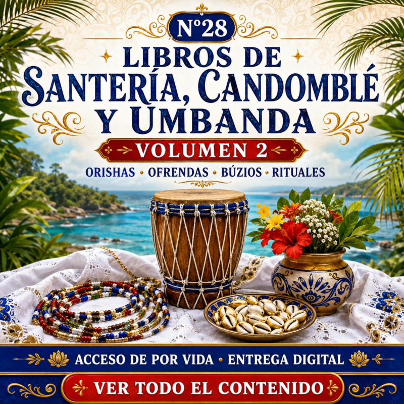 N28: VOLUMEN 2 LIBROS Y DOCS DE SANTERIA, CANDOMBLE, UMBANDA