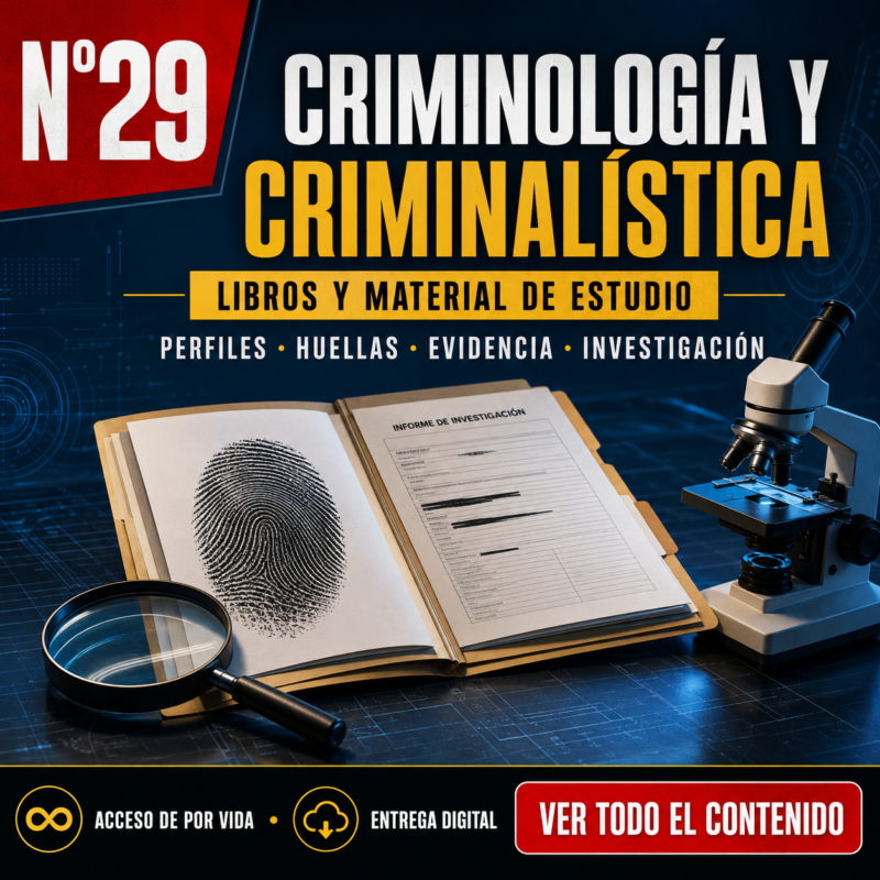 N29: CRIMINOLOGÍA Y CRIMINALISTICA