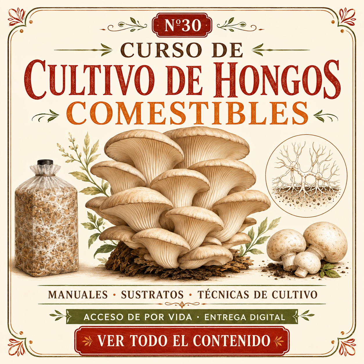 N30: CULTIVO DE HONGOS COMESTIBLES Y HONGOS ALUCIN******