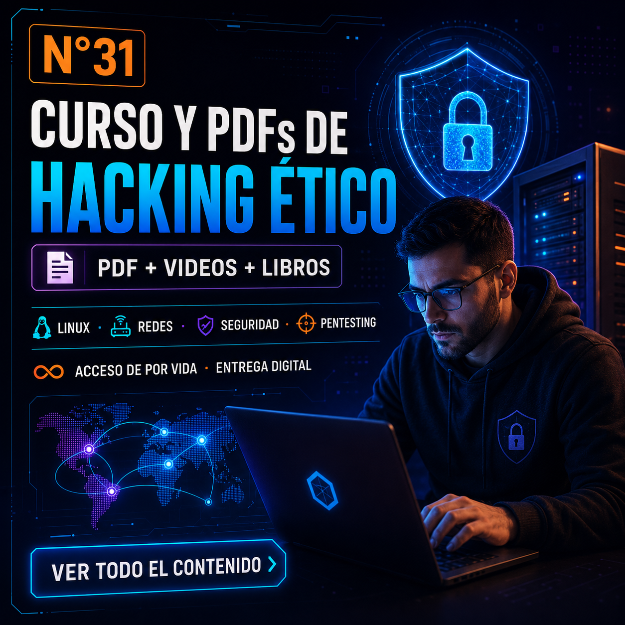 N31: HACKING ETICO PDF, VIDEOS Y LIBROS COMPLETOS