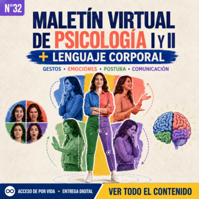 N32: MEGA PACK PSICOLOGIA I y II + LIBROS DE LENGUAJE CORPORAL